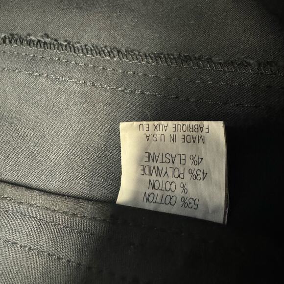 Theory Pants Slacks Trousers, Women's Size 10, Tapered Leg, Zipper Ankle, Black - Picture 9 of 9